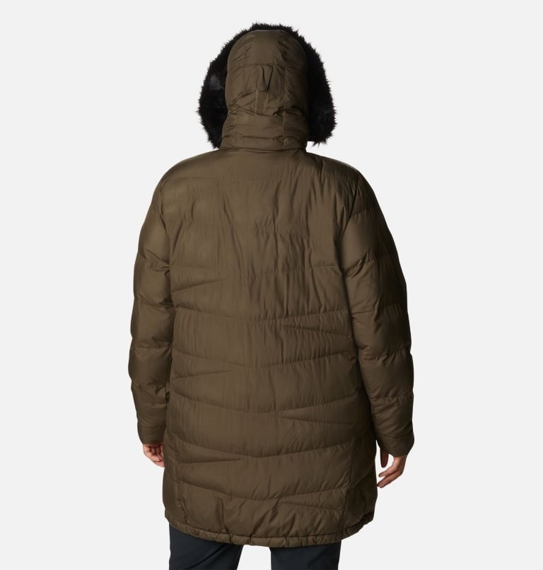 Women's Columbia Peak to Park Mid Insulated Jackets Olive | Plus Size CA-M0A68
